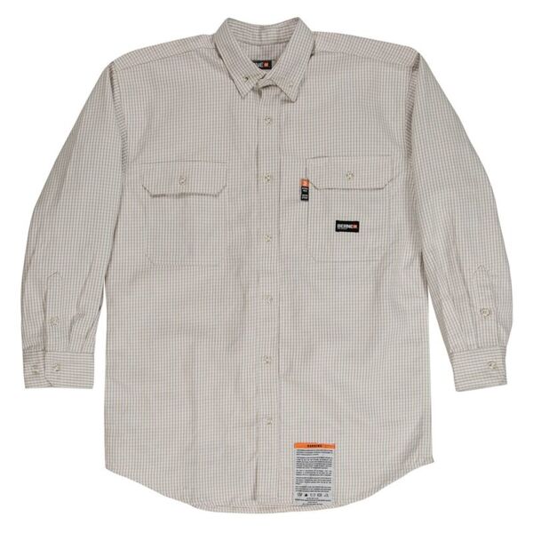Men's Tall Flame-Resistant Down Plaid Work Shirt Thumbnail