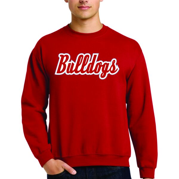  West Monroe Bulldogs Crew Neck - Red Thumbnail